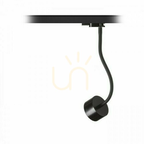 Skontrolujte Pixie Spotlight na flexibilnom ramene pre 3-fázovú koľajnicu čierny 230 V Led Gx53 7 W.