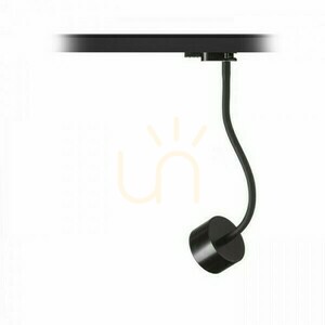 Pixie Spotlight na flexibilnom ramene pre 3-fázovú koľajnicu čierny 230 V Led Gx53 7 W. small 2