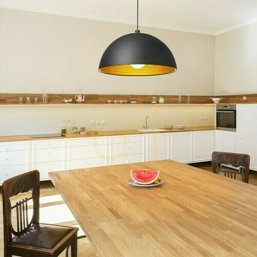 Skontrolujte Carissima 40 matná čierna/zlatá závesná lampa 230 V E27 42 W.