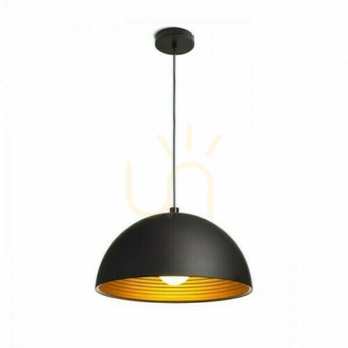 Skontrolujte Carissima 40 matná čierna/zlatá závesná lampa 230 V E27 42 W.