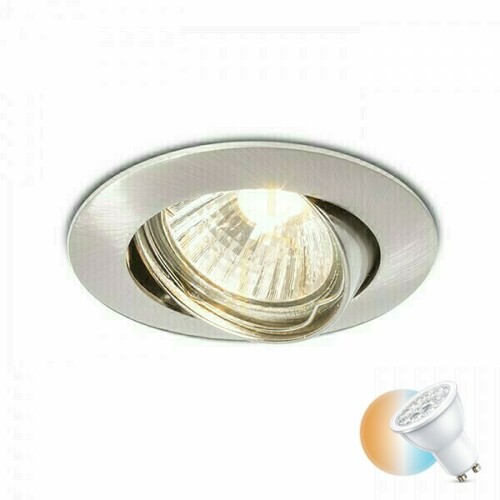 Skontrolujte Zapustené svietidlo Topic R Directional Nickel Mat 230 V Gu10 50 W.