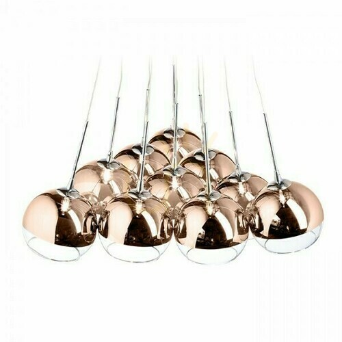 Skontrolujte Astral Copper Glass/Transparent Glass Závesné svietidlo 230 V/12 V G4 10x20 W.