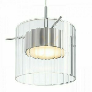 Estra I Biele transparentné sklenené závesné svietidlo 230 V Led 5 W 3000 K small 1