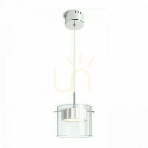 Estra I Biele transparentné sklenené závesné svietidlo 230 V Led 5 W 3000 K small 0