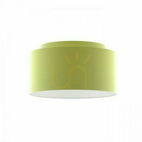 Skontrolujte Tienidlo, dvojitý 55/30 chintz vápno/biele PVC Max tienidlo. 23 W