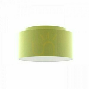Tienidlo, dvojitý 55/30 chintz vápno/biele PVC Max tienidlo. 23 W small 0