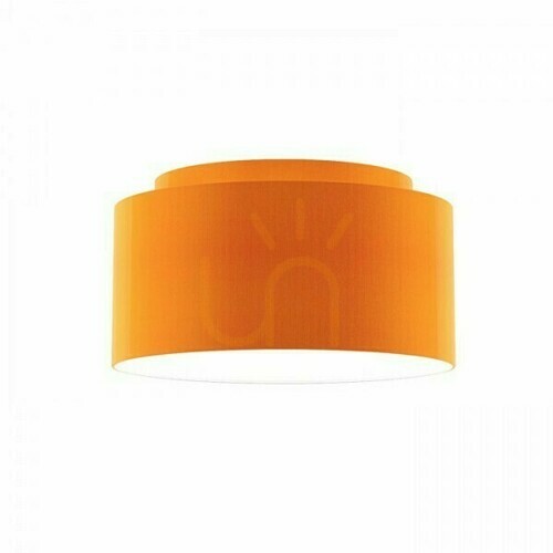 Skontrolujte Tienidlo, dvojitý 55/30 chintz oranžová/biela PVC Max tienidlo. 23 W