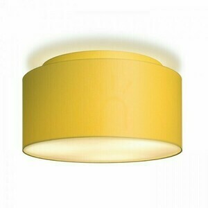 Tienidlo Double 55/30 chintz marhuľové / biele PVC, max. 23 W small 3