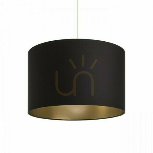 Skontrolujte Tienidlo, tienidlo Ron 40/25 Polycotton Black/Gold Foil Max. 23 W