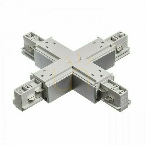 Skontrolujte Eutrac Lighting Bus X Switch Silver Gray 230 V
