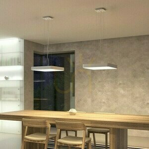 Mensa Sq 48 Závesné svietidlo biele 230 V Led 56 W 3000 K small 1