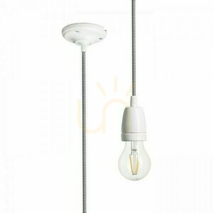 Tienidlo, tienidlo Fabio Závesná súprava čierna/biela Porcelán 230 V E27 42 W. small 0