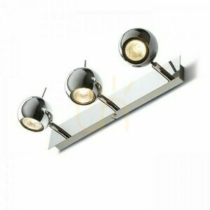 Lesklá Iii povrchová lampa Chrome 230 V Led Gu10 3x8 W. small 1