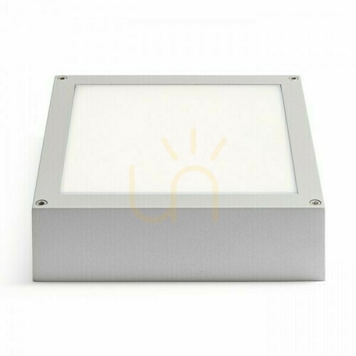 Skontrolujte Plafonds Vonkajší Scott stropný strieborný šedý 230 V Led 9,8 W Ip54 3000 K
