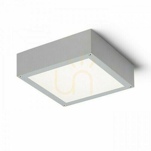 Skontrolujte Plafonds Vonkajší Scott stropný strieborný šedý 230 V Led 9,8 W Ip54 3000 K