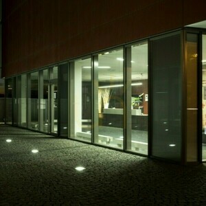 Zapustené vonkajšie svietidlo Terra z nehrdzavejúcej ocele 230 V Led 20 W 120° Ip65 3000 K small 3