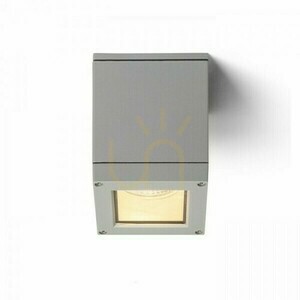 Plafón Outdoor Quadra M Stropná strieborná sivá 230 V E27 75 W Ip54 small 2
