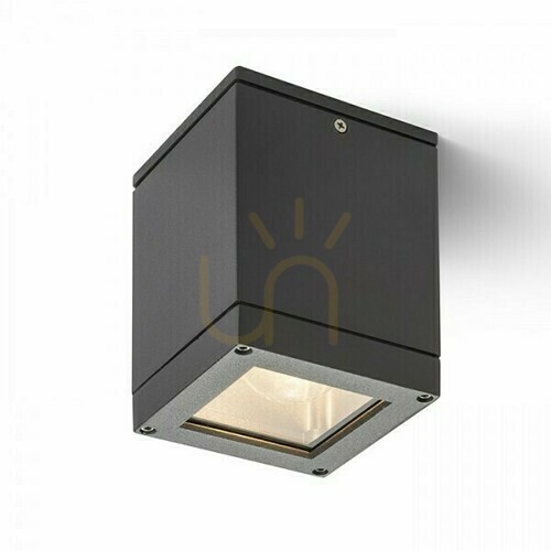 Skontrolujte Plafonds Outdoor Quadra M Stropný antracit 230 V E27 75 W Ip54