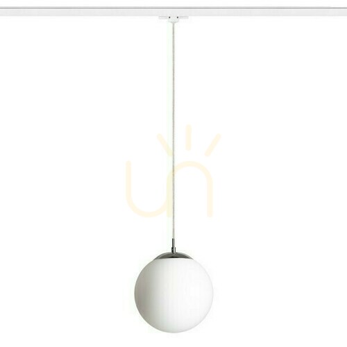 Skontrolujte Závesné svietidlo Luna 25 pre 3 fázy. Opálové sklo/chróm 230 V Led E27 15 W koľajnice.