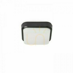 Vonkajšie plafóny Taris Sq 17 s povrchovou montážou z čierneho plastu 230 V Led 8 W Ip54 3000 K small 3