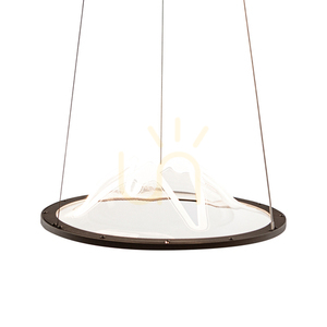 Závesné svietidlo Italux Baret LED hnedé 26W 3000K PND-58038-26W-3K small 2