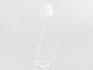 SHADE podlahová lampa - biele tienidlo, biela small 0