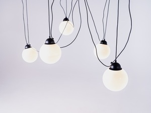 Závesné svietidlo GLASS M 5 - čierne small 4