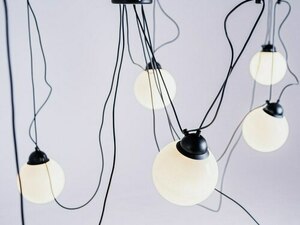 Závesné svietidlo GLASS M 7 - čierne small 3