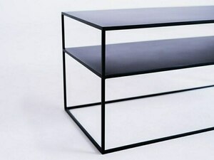 RTV stôl TENSIO 2 FLOOR METAL 100x45 - čierny small 4