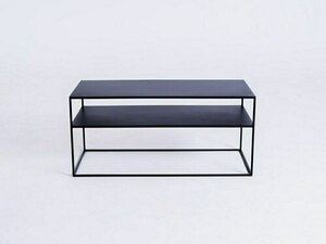 RTV stôl TENSIO 2 FLOOR METAL 100x45 - čierny small 0