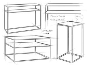 RTV stôl TENSIO 2 FLOOR METAL 150x45 - čierny small 5