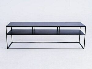 RTV stôl TENSIO 2 FLOOR METAL 150x45 - čierny small 0