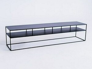 RTV stôl TENSIO 2 FLOOR METAL 200x45 - čierny small 3