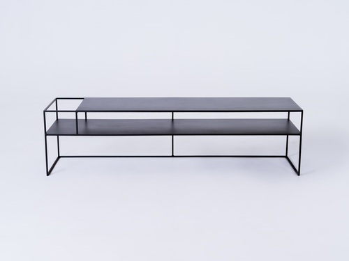 Skontrolujte RTV stôl SENSO FLOWER METAL 170x45 L - čierny