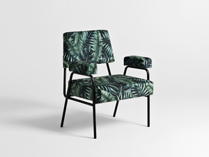 Kreslo SIMPLE - tropical vibes(dar01), čierne small 0