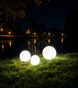 Záhradná guľa Lunares Luna Ball 30 cm biela LED E27 IP44 LB30B small 7