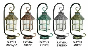 Vonkajšia stojaca lampa SU-MA CADIZ čierna patina 53 cm K 4011/1/Z small 4