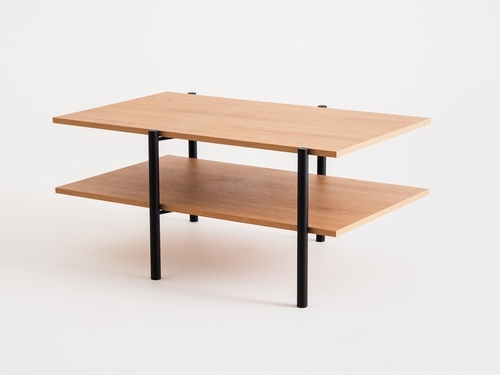 Skontrolujte Konferenčný stolík RAVE BASIC 100x60 - dub(3395), čierny