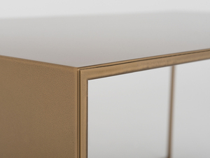 Konferenčný stolík 2 WALL METAL 100x60 - zlatý small 8