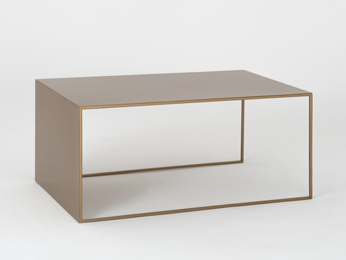 Skontrolujte Konferenčný stolík 2 WALL METAL 100x60 - zlatý