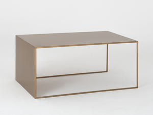 Konferenčný stolík 2 WALL METAL 100x60 - zlatý small 0