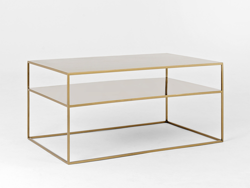Skontrolujte Konferenčný stolík TENSIO 2 FLOOR METAL 100x60 - zlatý
