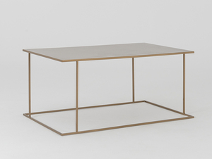 Konferenčný stolík WALT METAL 100x60 - zlatý small 0