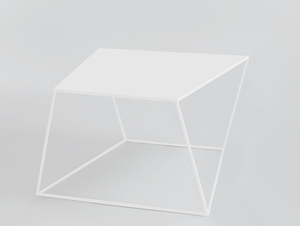 Konferenčný stolík ZAK METAL 100 - biely small 0