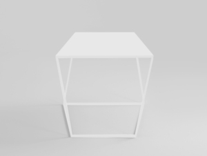 Konferenčný stolík ZAK METAL 50 - biely small 0