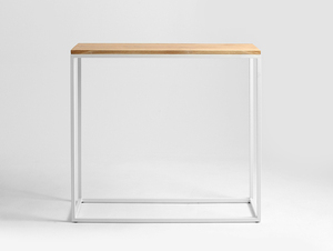 Konzola JULITA SOLID WOOD 92-1F - dub, biela small 3