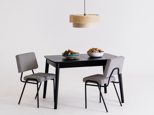 Rozkladací jedálenský stôl CustomForm ANTON BLACK 120–200 × 80 cm čierny small 1