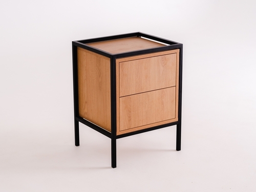 Skontrolujte SKAP 1R1 DRAWER x2 knižnica - čierna
