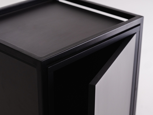 Skontrolujte Regál SKAP BLACK 1R3 MIX čierny s kovovým rámom, 145 cm