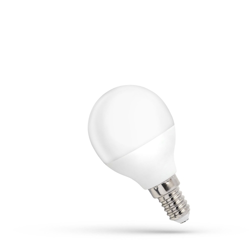 Skontrolujte LED guľa E14 230 V 4 W Cw Spektrum +